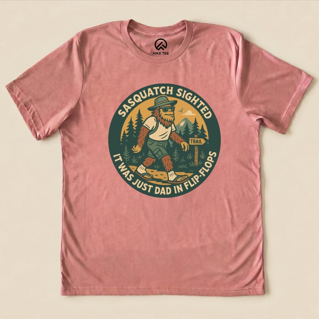 Hike Tee T-Shirt Heather Mauve / S Sasquatch Sighted Shirt