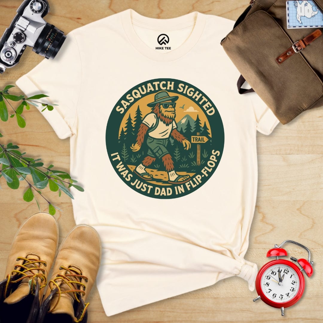 Hike Tee T-Shirt Natural / S Sasquatch Sighted Shirt