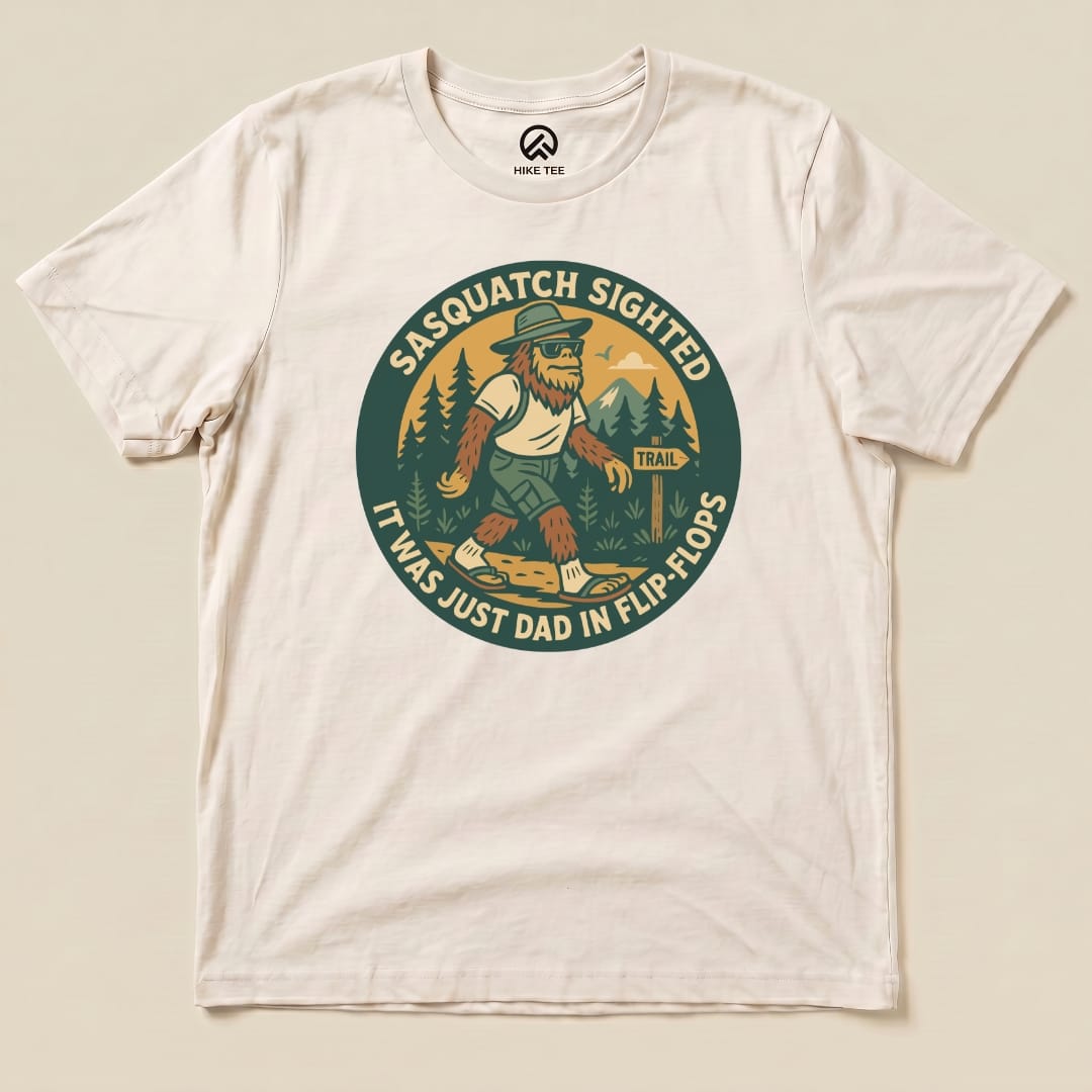 Hike Tee T-Shirt Natural / S Sasquatch Sighted Shirt