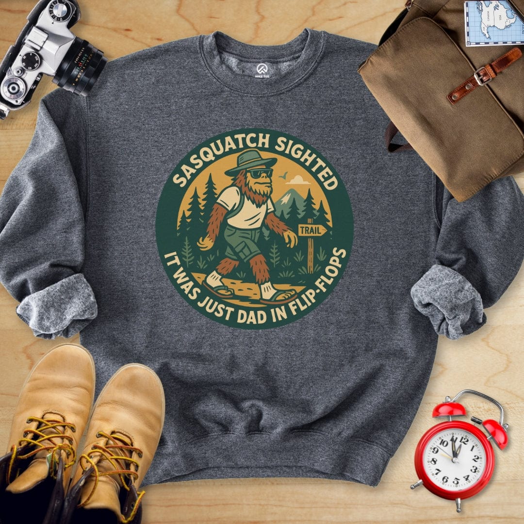 Hike Tee Sweatshirt Dark Heather / S Sasquatch Sighted Sweatshirt
