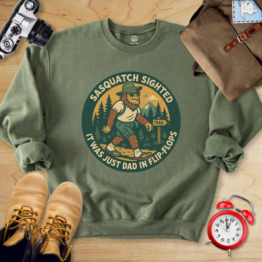 Hike Tee Sweatshirt Military Green / S Sasquatch Sighted Sweatshirt