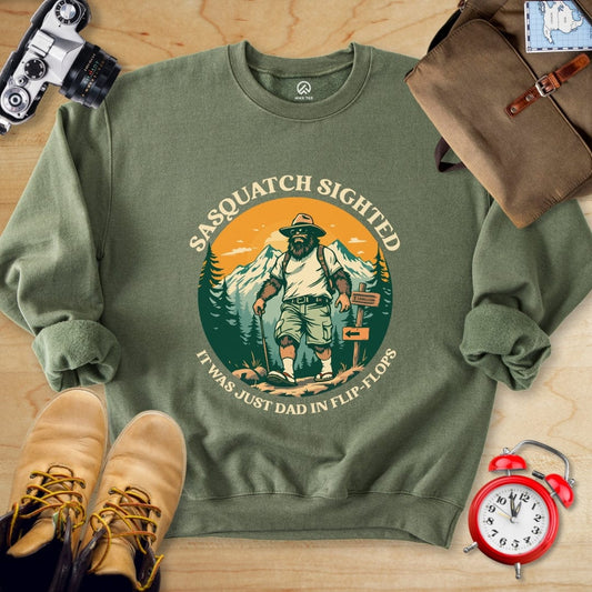 Hike Tee Sweatshirt Military Green / S Sasquatch Sweatshirt