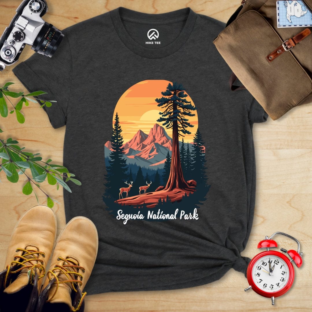 Hike Tee T-Shirt Dark Grey Heather / S Sequoia National Park Shirt
