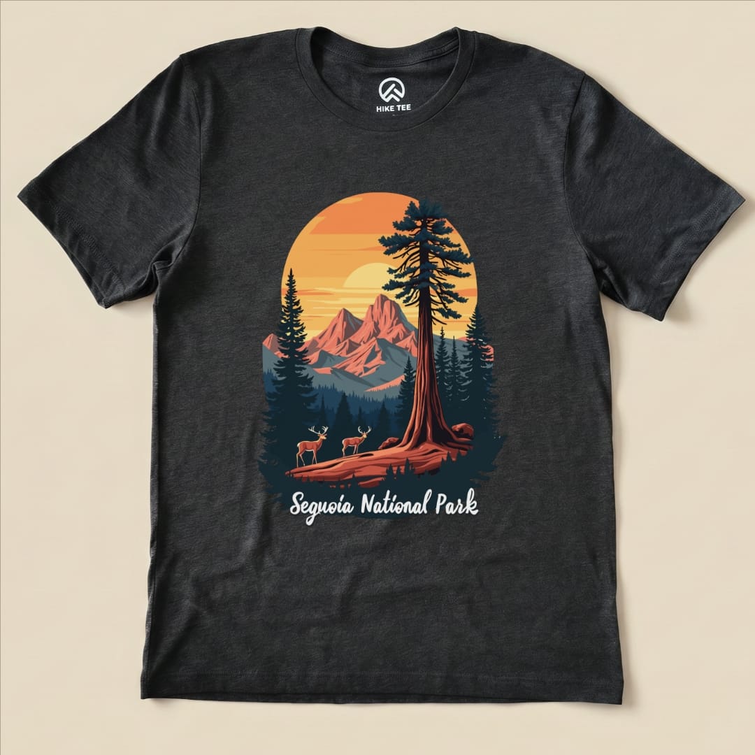 Hike Tee T-Shirt Dark Grey Heather / S Sequoia National Park Shirt