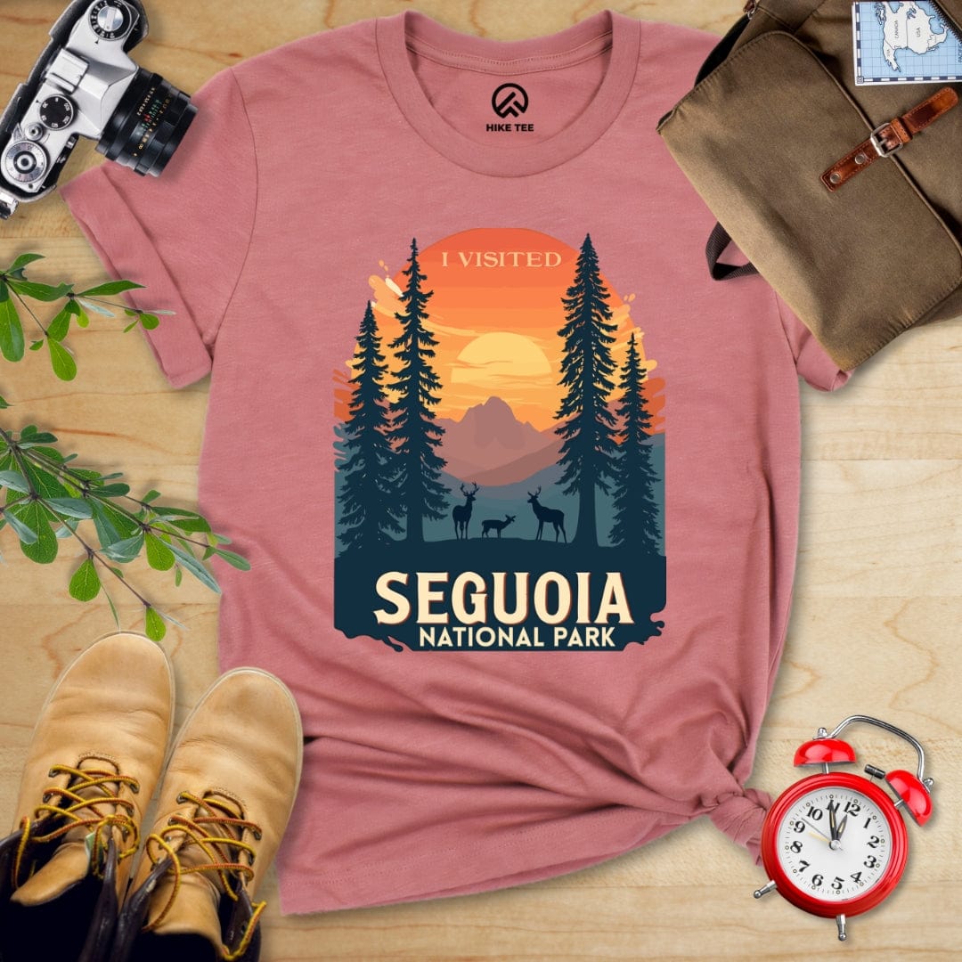 Hike Tee T-Shirt Heather Mauve / S Sequoia National Park Shirt