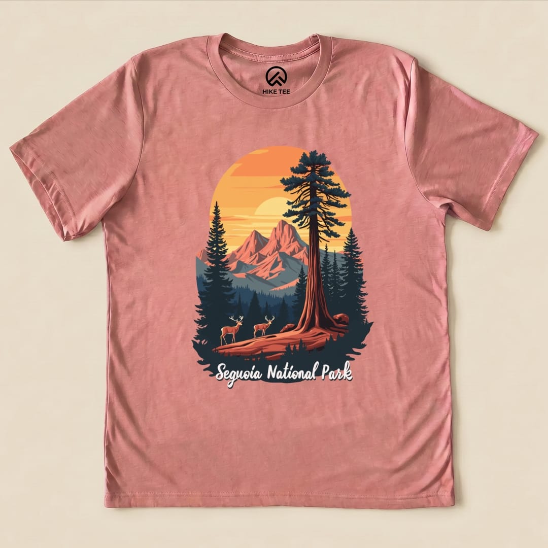 Hike Tee T-Shirt Heather Mauve / S Sequoia National Park Shirt
