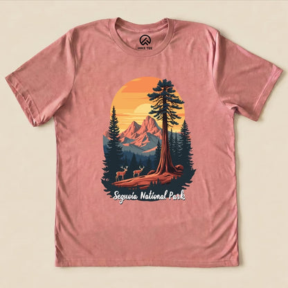 Hike Tee T-Shirt Heather Mauve / S Sequoia National Park Shirt