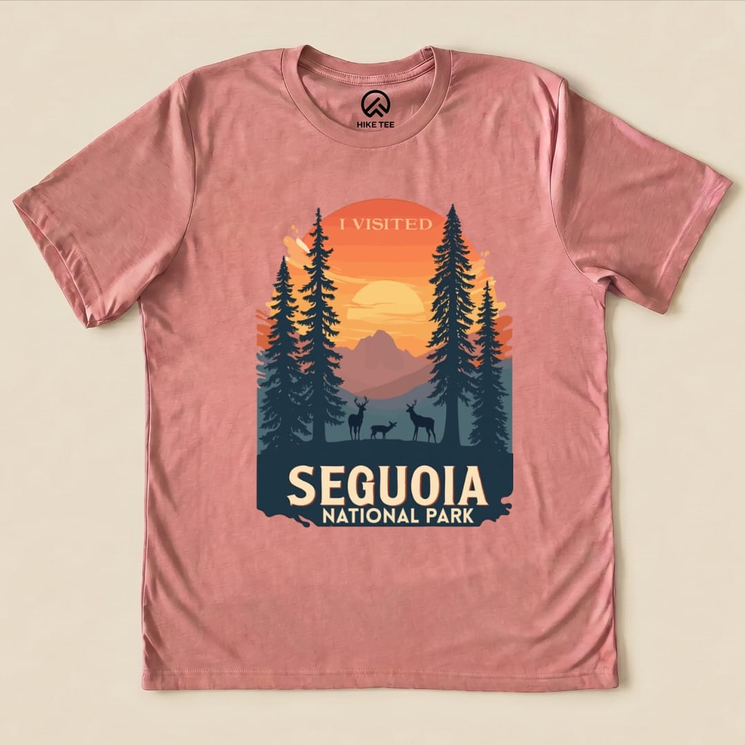 Hike Tee T-Shirt Heather Mauve / S Sequoia National Park Shirt