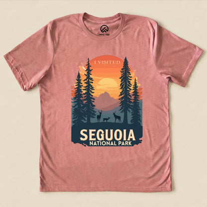Hike Tee T-Shirt Heather Mauve / S Sequoia National Park Shirt