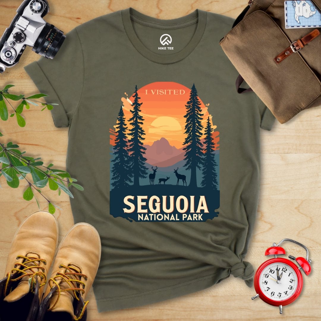 Hike Tee T-Shirt Military Green / S Sequoia National Park Shirt