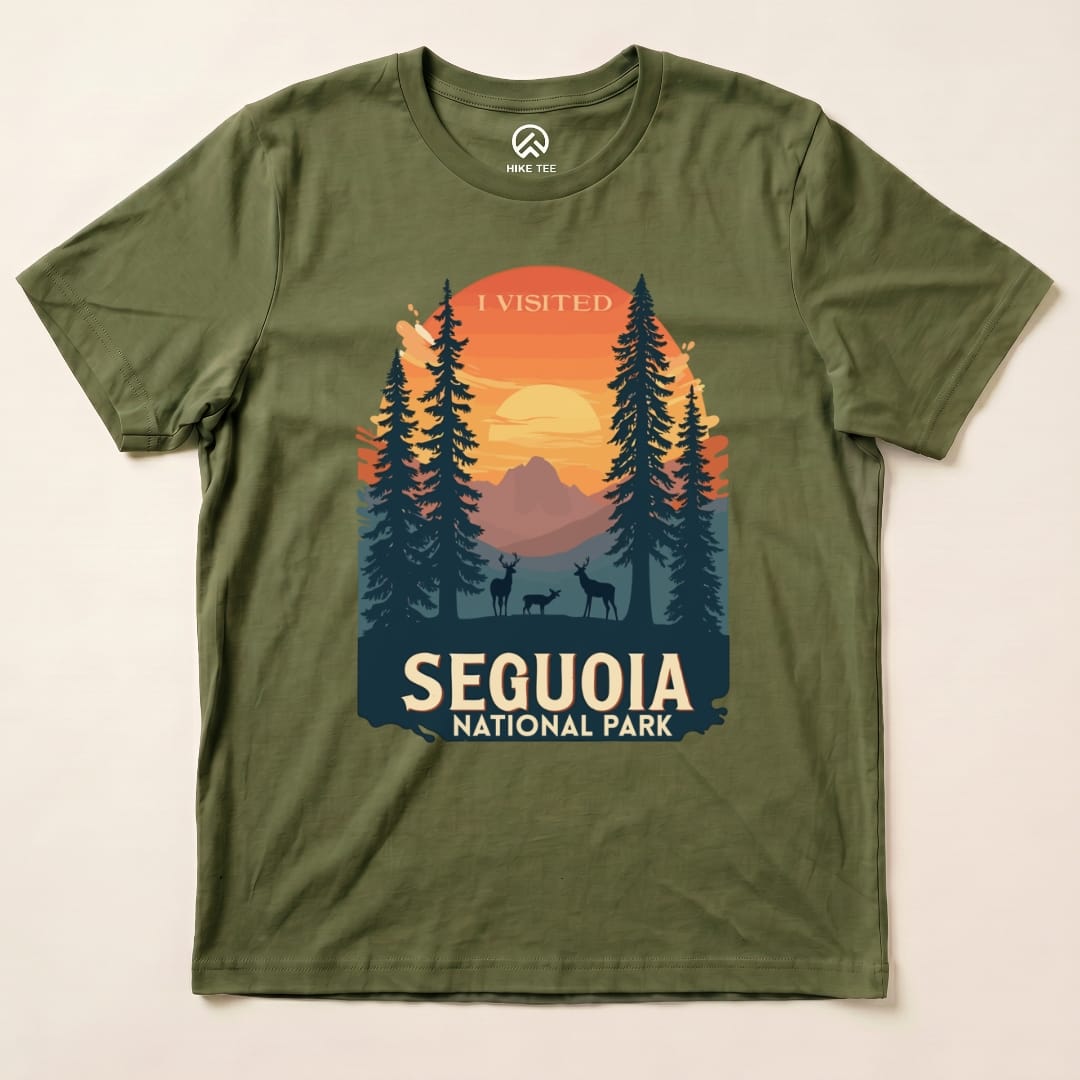 Hike Tee T-Shirt Military Green / S Sequoia National Park Shirt