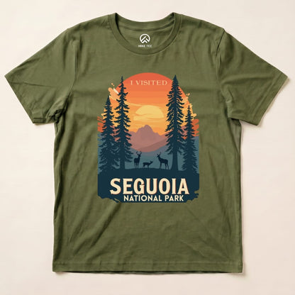 Hike Tee T-Shirt Military Green / S Sequoia National Park Shirt