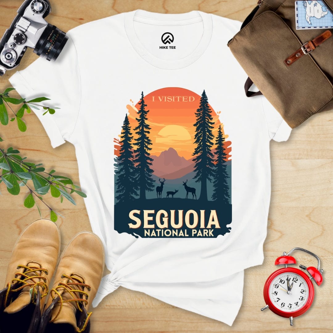 Hike Tee T-Shirt White / S Sequoia National Park Shirt
