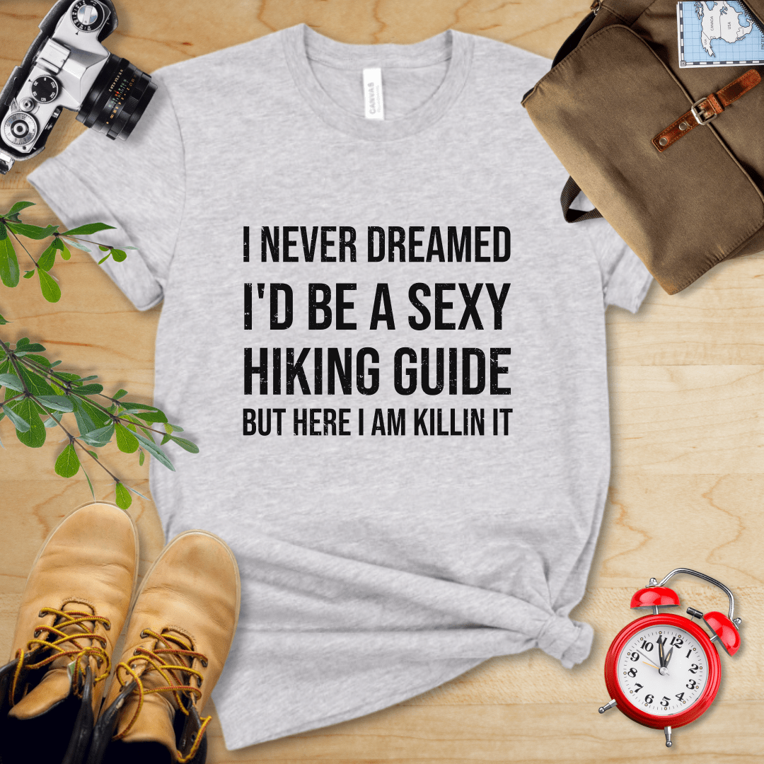 Printify T-Shirt Athletic Heather / S Sexy Hiking Guide Shirt