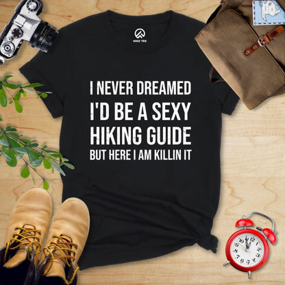 Hike Tee T-Shirt Black / S Sexy Hiking Guide Shirt