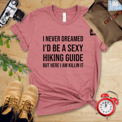 Printify T-Shirt Heather Mauve / S Sexy Hiking Guide Shirt