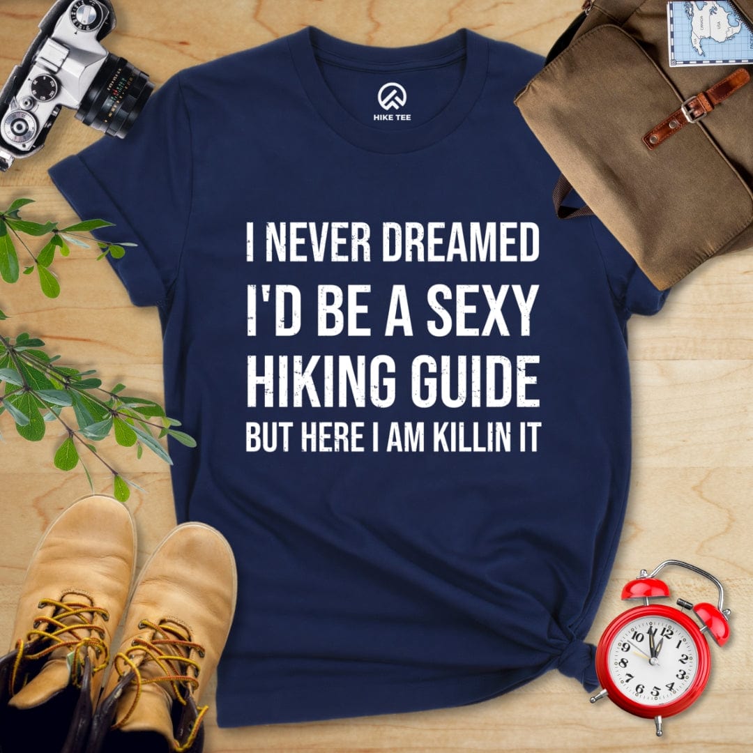 Hike Tee T-Shirt Navy / S Sexy Hiking Guide Shirt