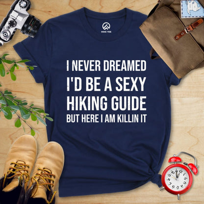 Hike Tee T-Shirt Navy / S Sexy Hiking Guide Shirt
