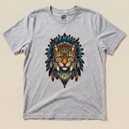 Shamanic Wildcat Shirt Hike Tee T-Shirt Athletic Heather / S