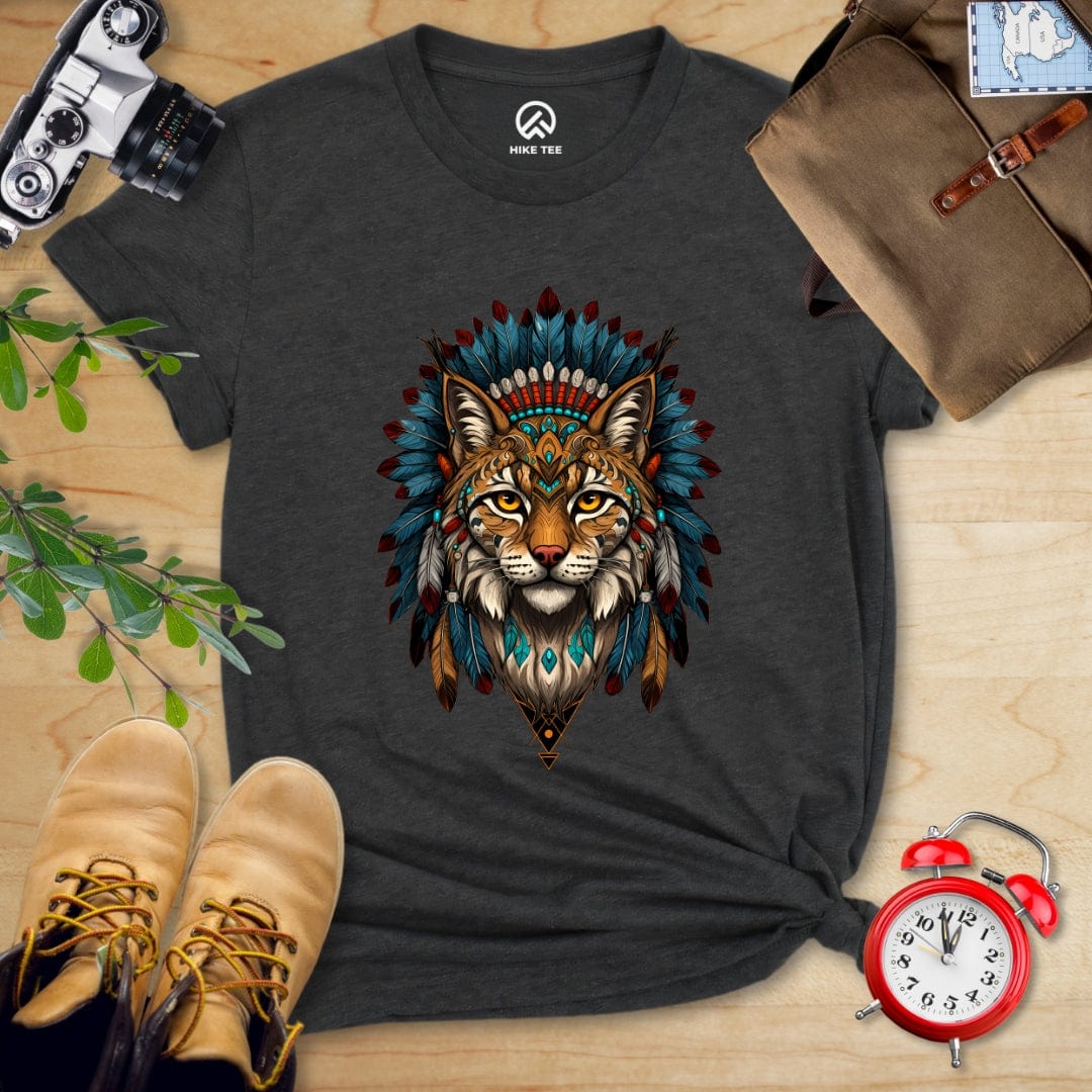 Hike Tee T-Shirt Dark Grey Heather / S Shamanic Wildcat Shirt
