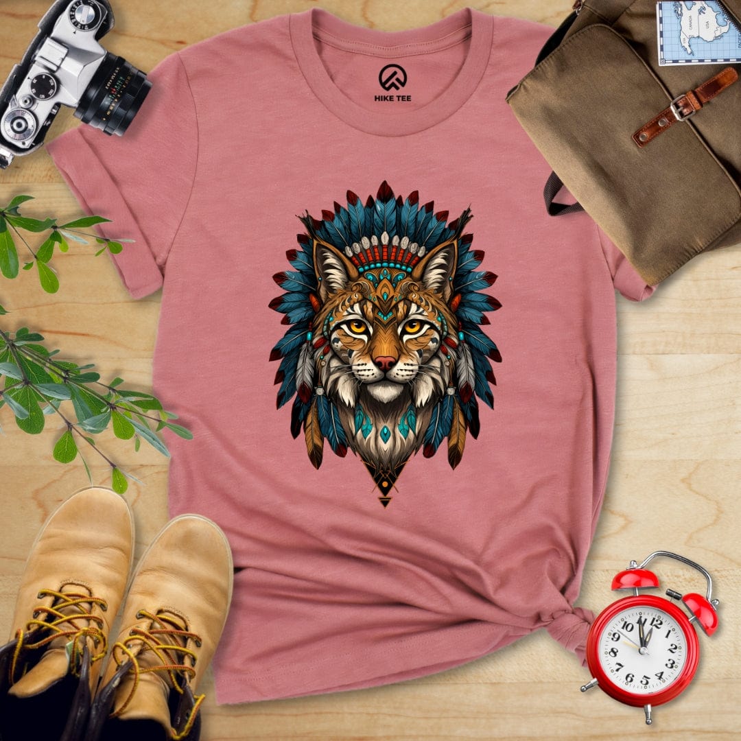 Hike Tee T-Shirt Heather Mauve / S Shamanic Wildcat Shirt