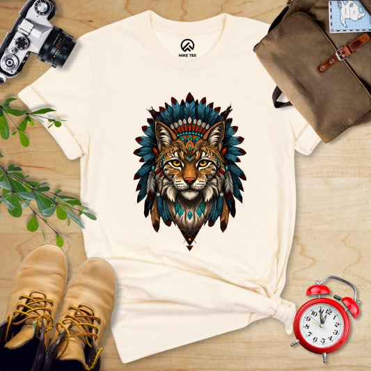 Hike Tee T-Shirt Natural / S Shamanic Wildcat Shirt