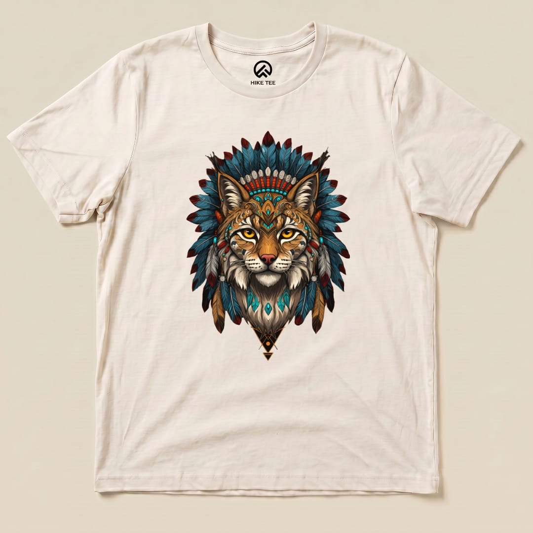 Shamanic Wildcat Shirt Hike Tee T-Shirt Natural / S