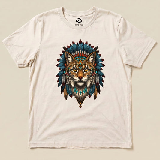 Shamanic Wildcat Shirt Hike Tee T-Shirt Natural / S