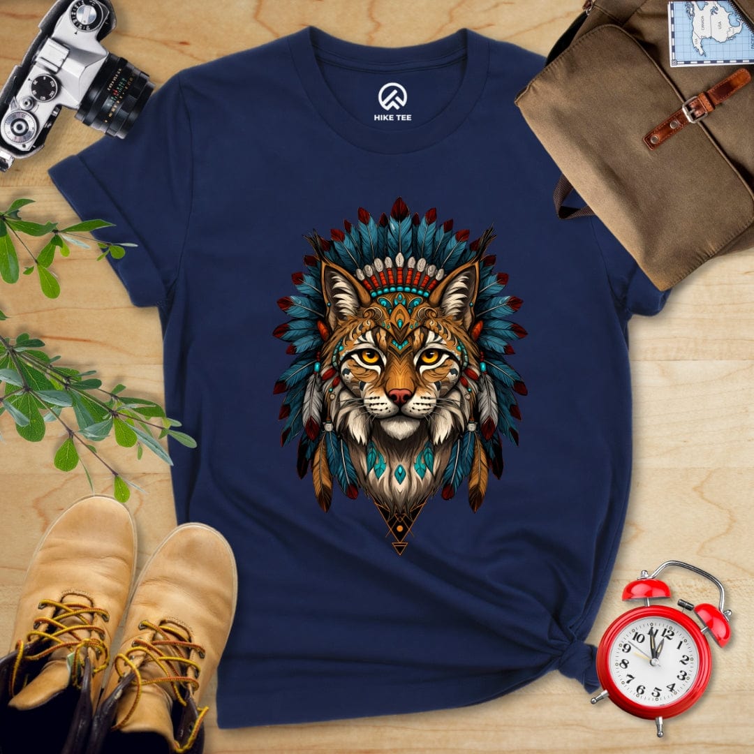 Hike Tee T-Shirt Navy / S Shamanic Wildcat Shirt