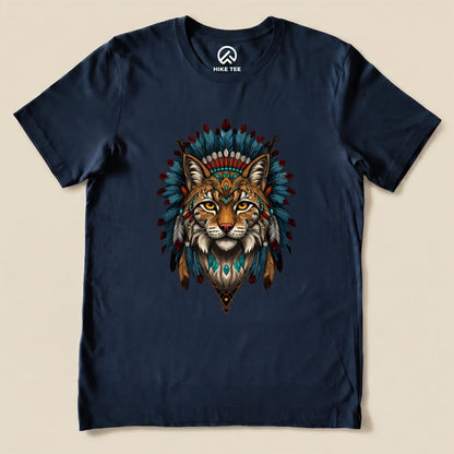 Shamanic Wildcat Shirt Hike Tee T-Shirt Navy / S