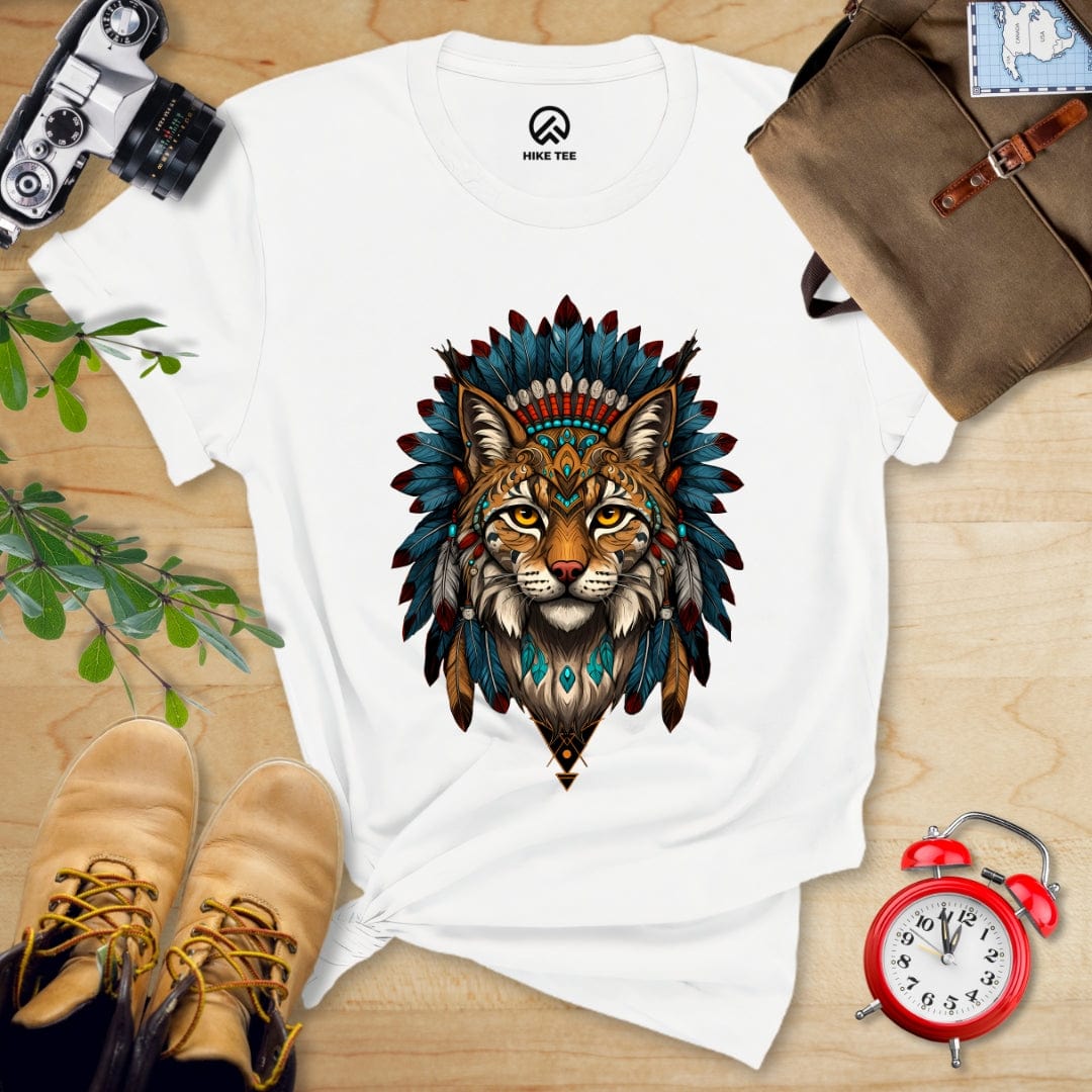 Hike Tee T-Shirt White / S Shamanic Wildcat Shirt