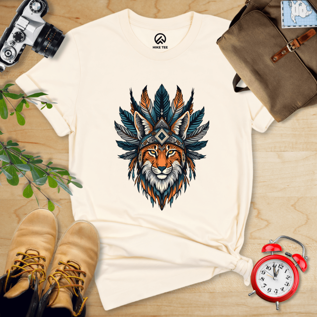 Hike Tee T-Shirt Natural / S Shamanic Wildcat