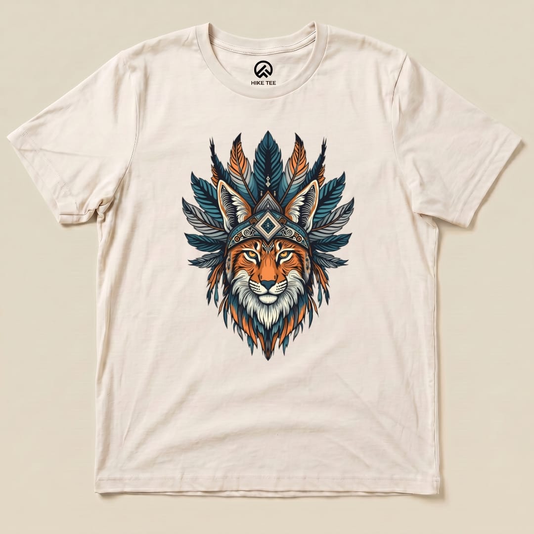 Shamanic Wildcat Hike Tee T-Shirt Natural / S