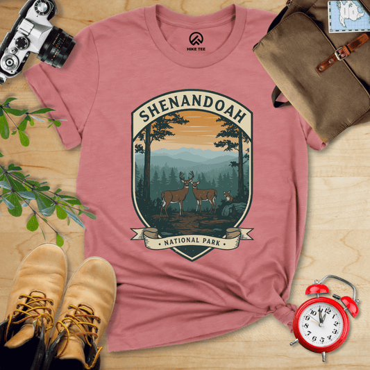 Hike Tee T-Shirt Heather Mauve / S Shenandoah Deers Shirt