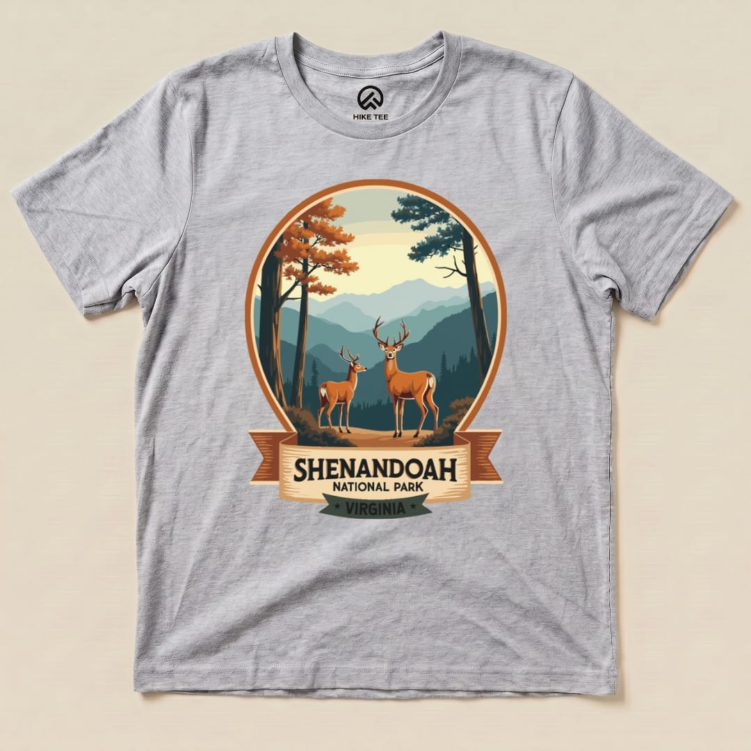 Shenandoah National Park Shirt Hike Tee T-Shirt Athletic Heather / S