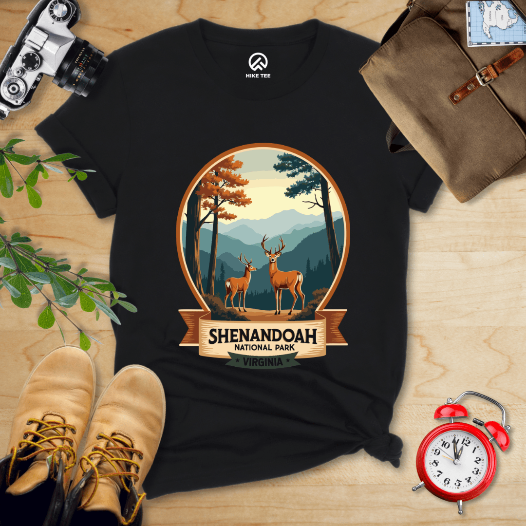 Hike Tee T-Shirt Black / S Shenandoah National Park Shirt
