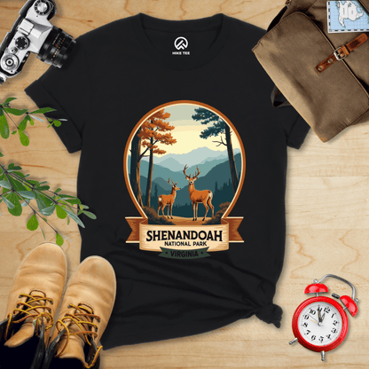 Hike Tee T-Shirt Black / S Shenandoah National Park Shirt