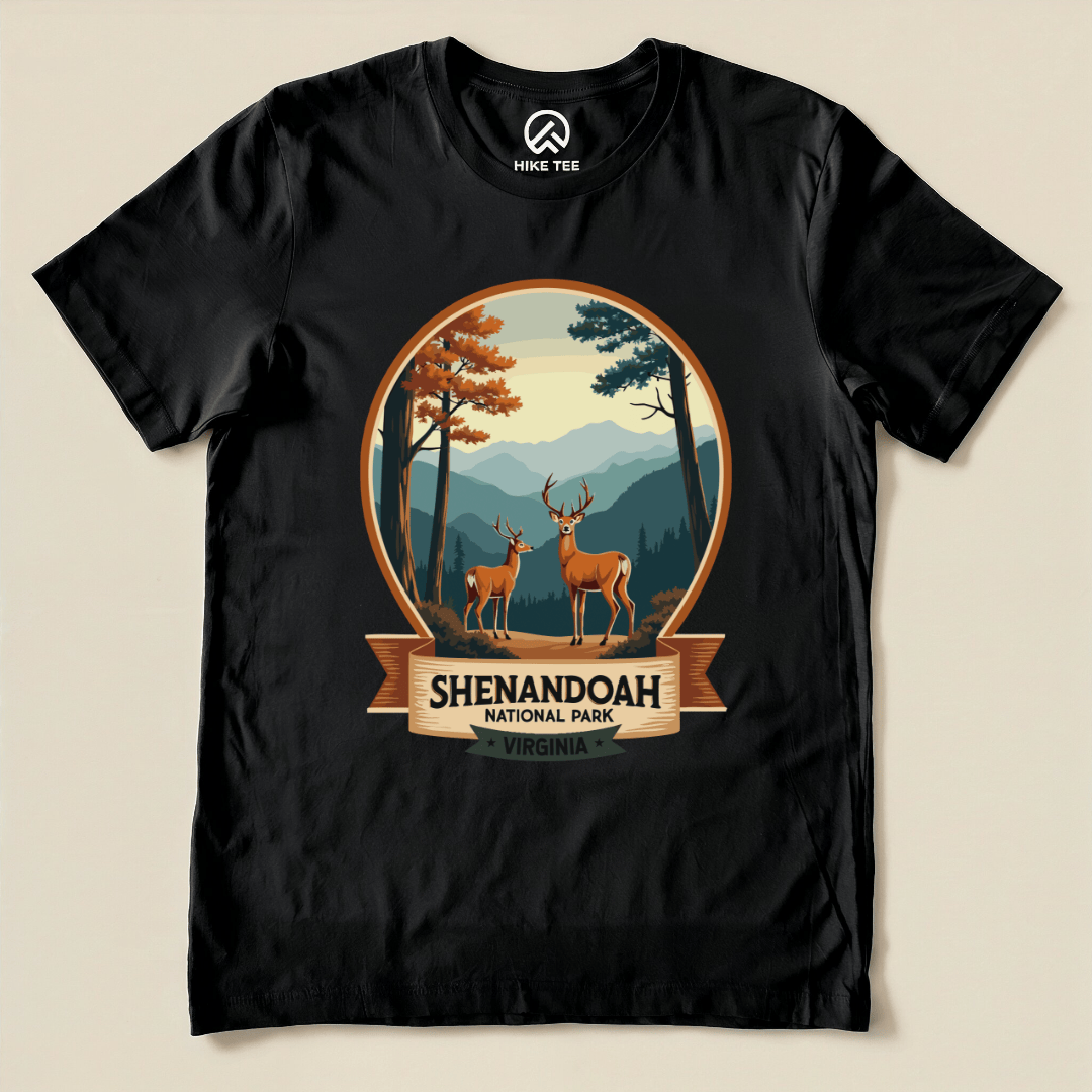 Hike Tee T-Shirt Black / S Shenandoah National Park Shirt
