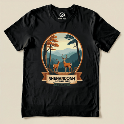 Hike Tee T-Shirt Black / S Shenandoah National Park Shirt