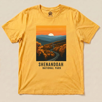 Hike Tee T-Shirt Gold / S Shenandoah National Park Shirt