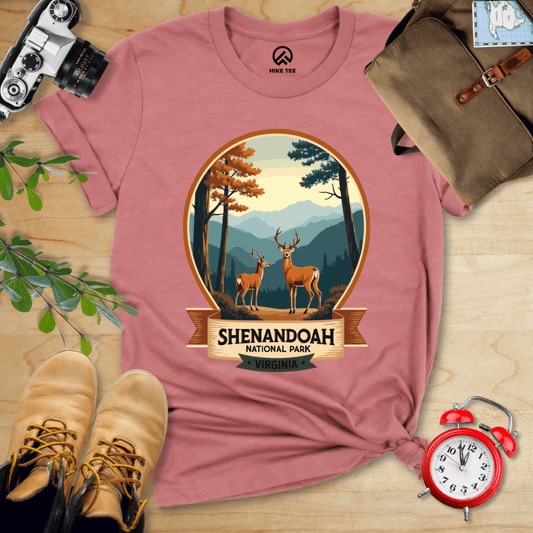 Hike Tee T-Shirt Heather Mauve / S Shenandoah National Park Shirt