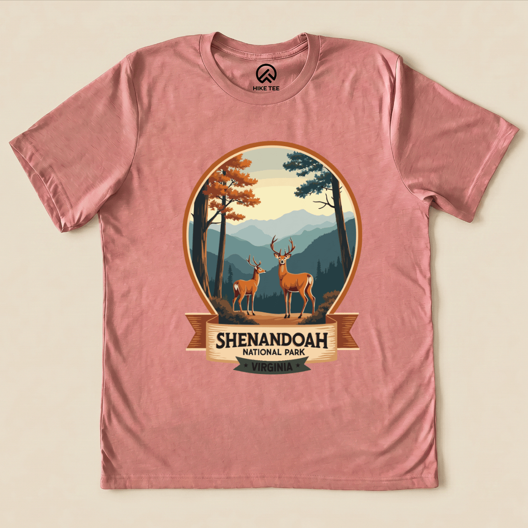 Hike Tee T-Shirt Heather Mauve / S Shenandoah National Park Shirt
