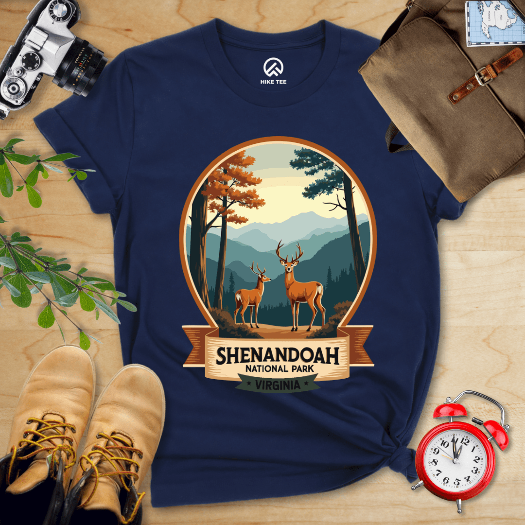 Hike Tee T-Shirt Navy / S Shenandoah National Park Shirt