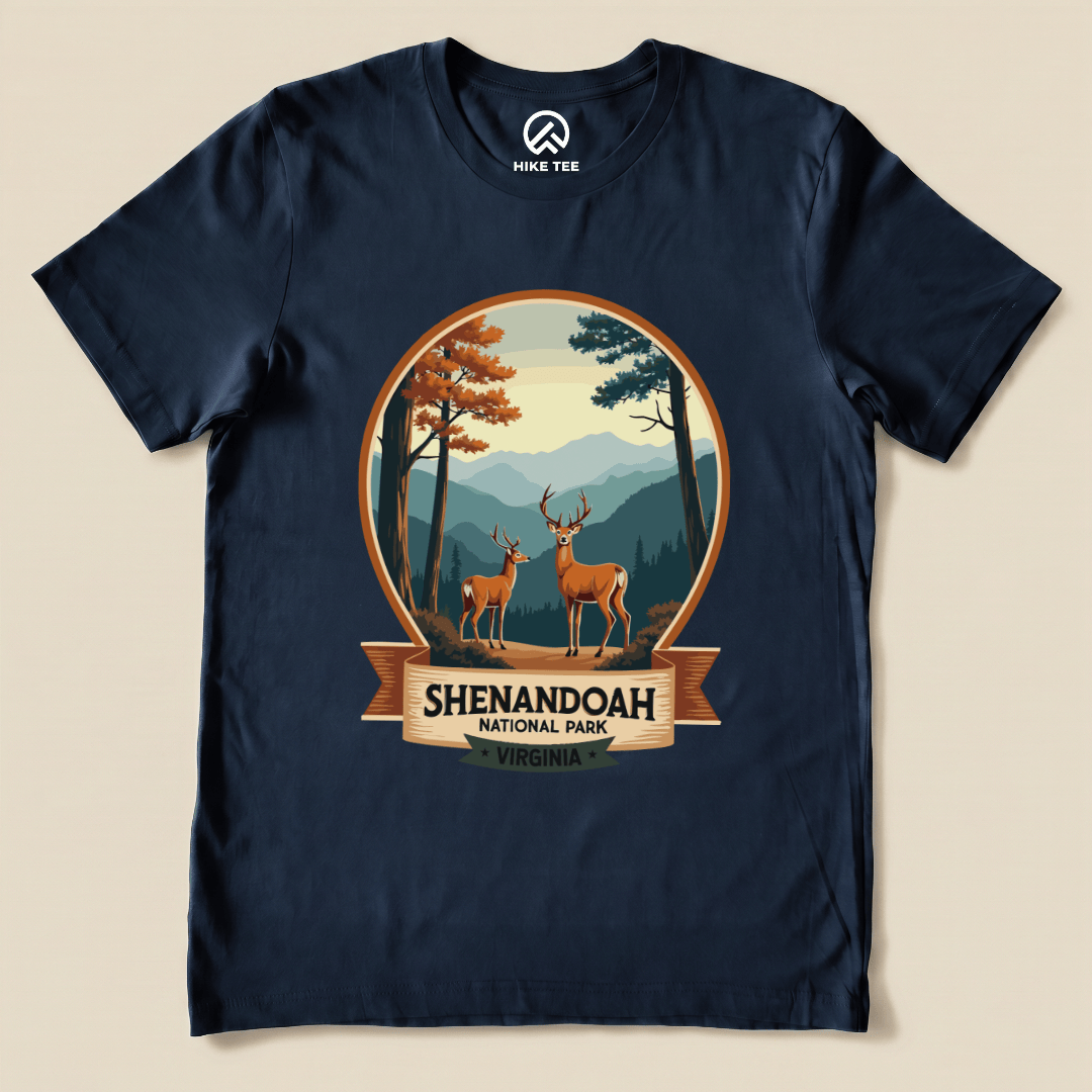 Hike Tee T-Shirt Navy / S Shenandoah National Park Shirt