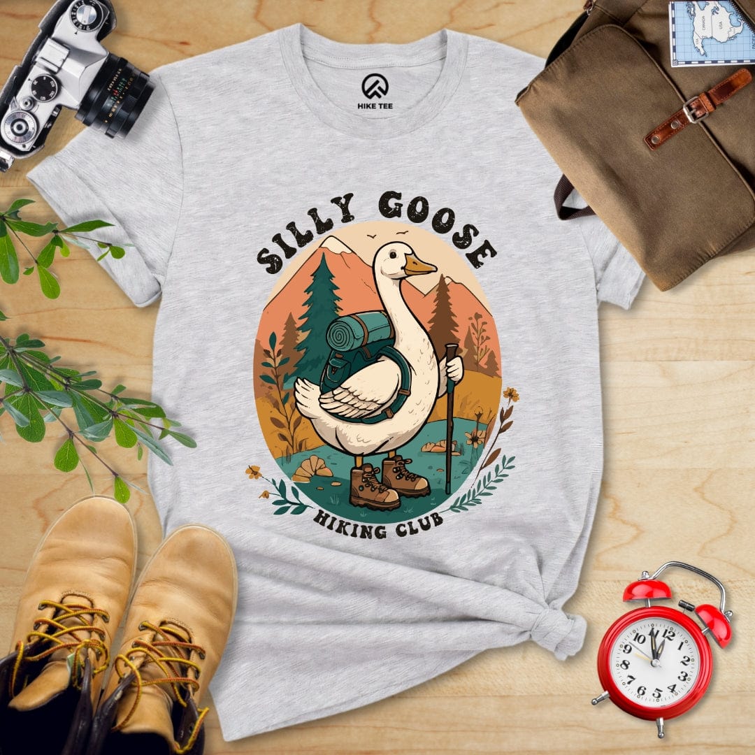 Hike Tee T-Shirt Athletic Heather / S Silly Goose Hiking Shirt