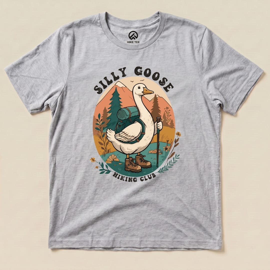 Hike Tee T-Shirt Athletic Heather / S Silly Goose Hiking Shirt