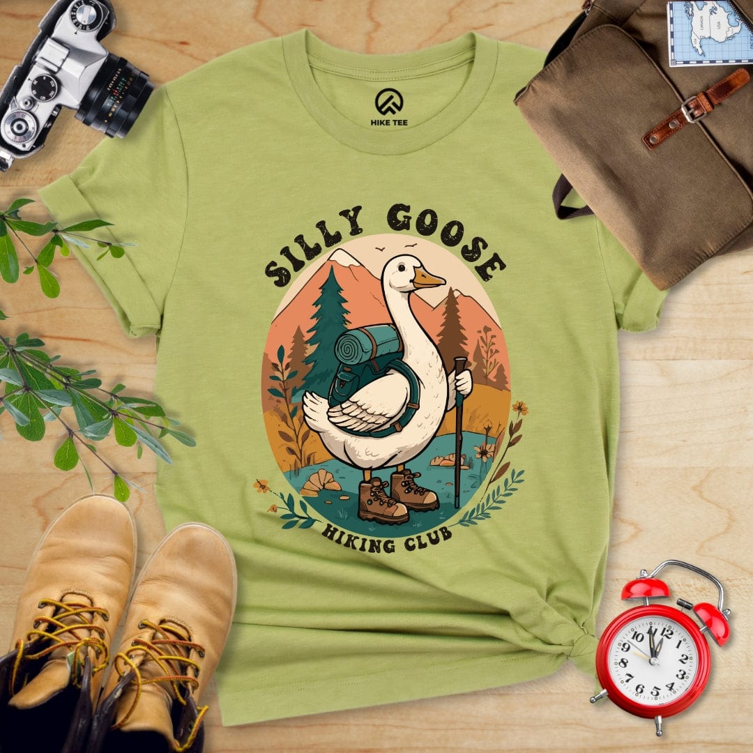 Hike Tee T-Shirt Heather Green / S Silly Goose Hiking Shirt