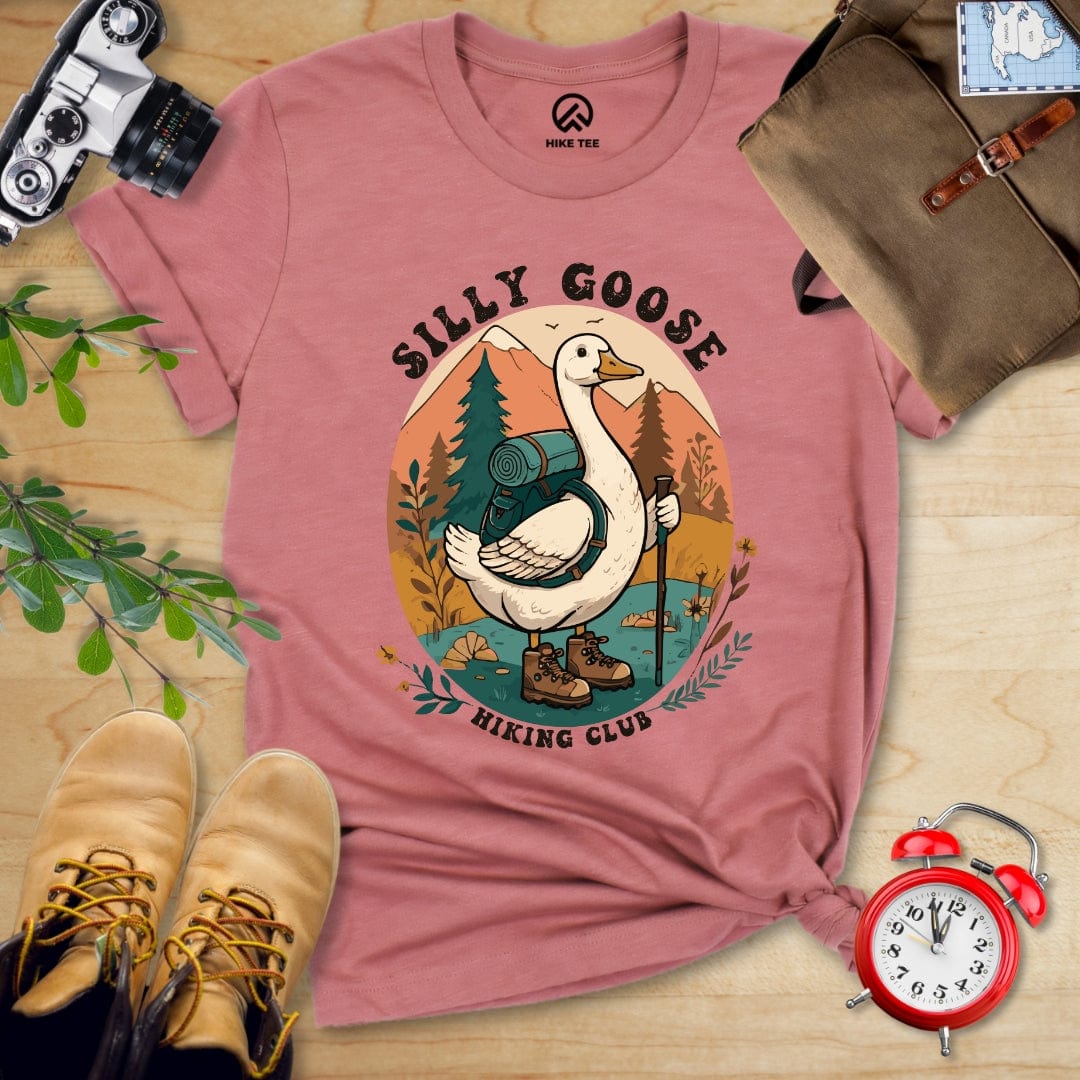 Hike Tee T-Shirt Heather Mauve / S Silly Goose Hiking Shirt