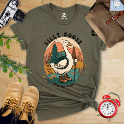 Hike Tee T-Shirt Military Green / S Silly Goose Hiking Shirt