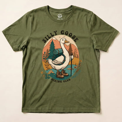 Hike Tee T-Shirt Military Green / S Silly Goose Hiking Shirt